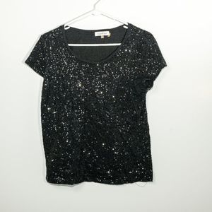 Calvin Klein's sequined top black size medium T-shirt